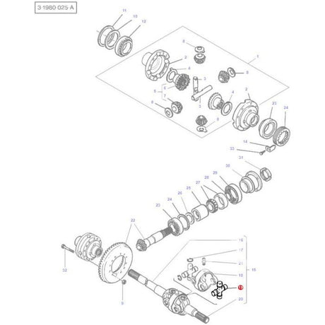 Massey Ferguson - Crosspiece - 3429727M1 - Farming Parts