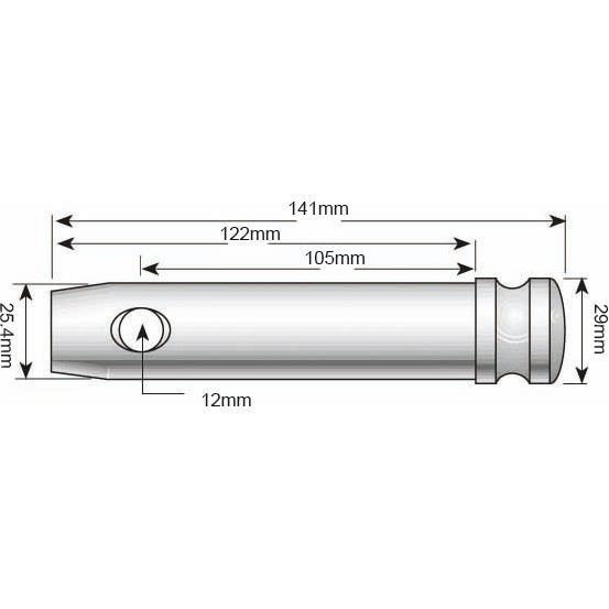 Top link pin 25x102mm Cat. 2
 - S.69 - Farming Parts