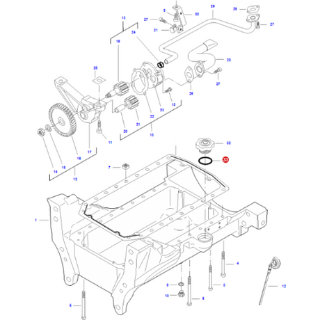 Massey Ferguson - O-Ring Seal - V614704850 - Farming Parts