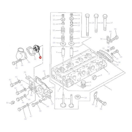 Massey Ferguson - Thermostat - 1446165M91 - Farming Parts