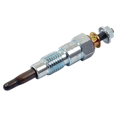 The Glow Plug - S.70508 by Sparex is a single metal glow plug with a threaded body and hex nut, designed for pre-heating the air in the combustion chamber of diesel engines.