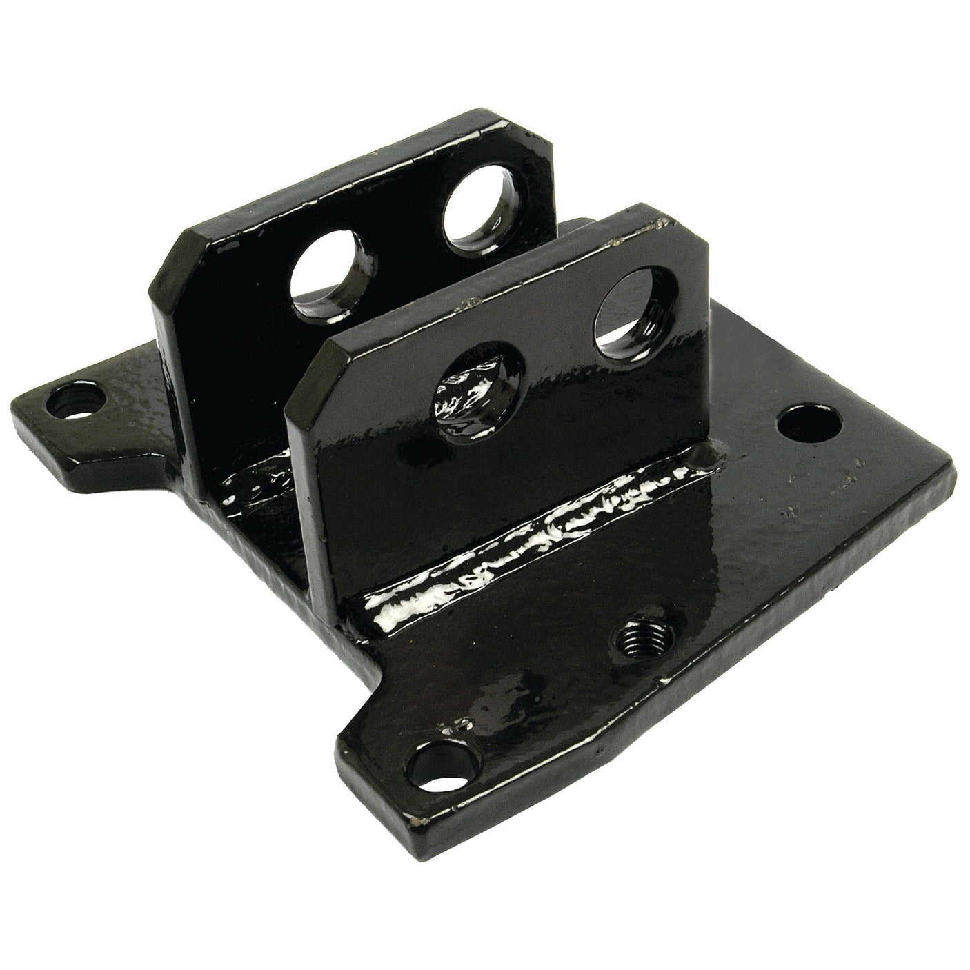 A black metal top link bracket with multiple mounting holes, compatible with Yanmar equipment and available as Sparex Part No.S.70548.