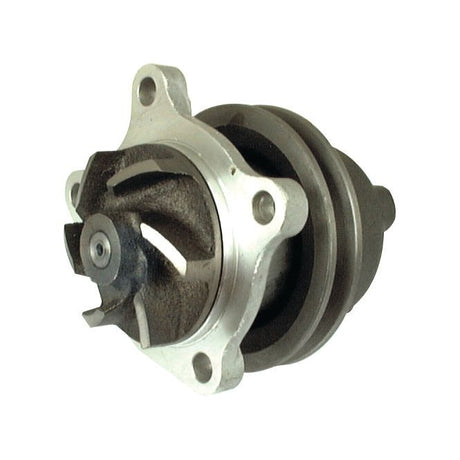 Image of a Water Pump Assembly (Supplied with Pulley) featuring a metal housing, four mounting holes, and a Sparex Part No. S.70550 impeller by Sparex.