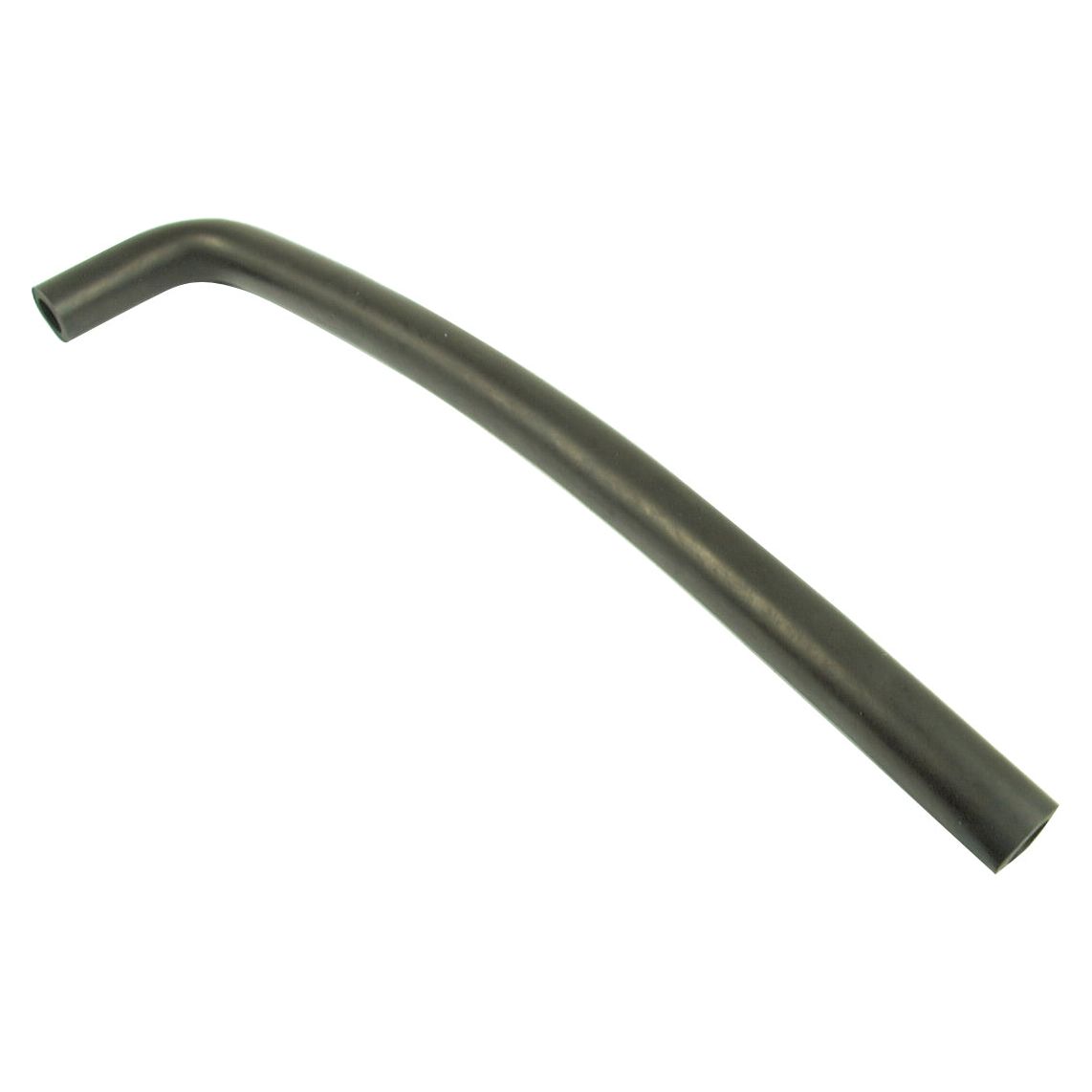 A curved, cylindrical black rubber hose, perfect for your Kubota machinery: the Sparex Bypass Hose (Sparex Part No. S.70645) with an inner diameter of 20mm at the smaller end and 80mm at the bigger end.