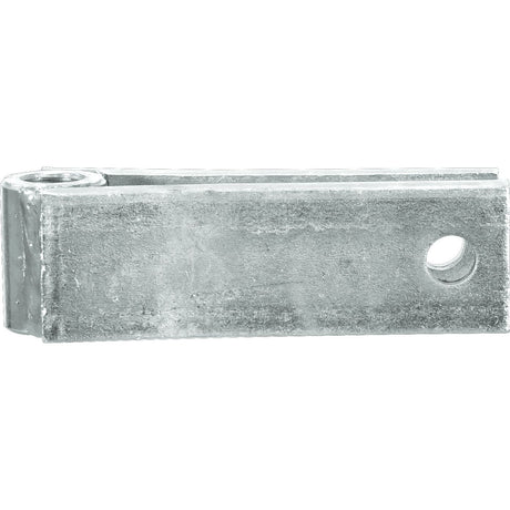 Close-up image of a Sparex Lift Arm Clevis Bracket (Sparex Part No. S.70765), a 135mm metallic rectangular object with a hole on one end.