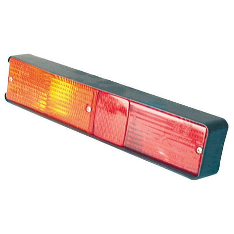 The Sparex Rear Combination Light (Halogen), S.71008, is a rectangular tail-light assembly with red and amber lens covers secured by screws, featuring a reliable indicator light and providing brake, tail, and indicator functions for both right-hand (RH) and left-hand (LH) sides at 12V.