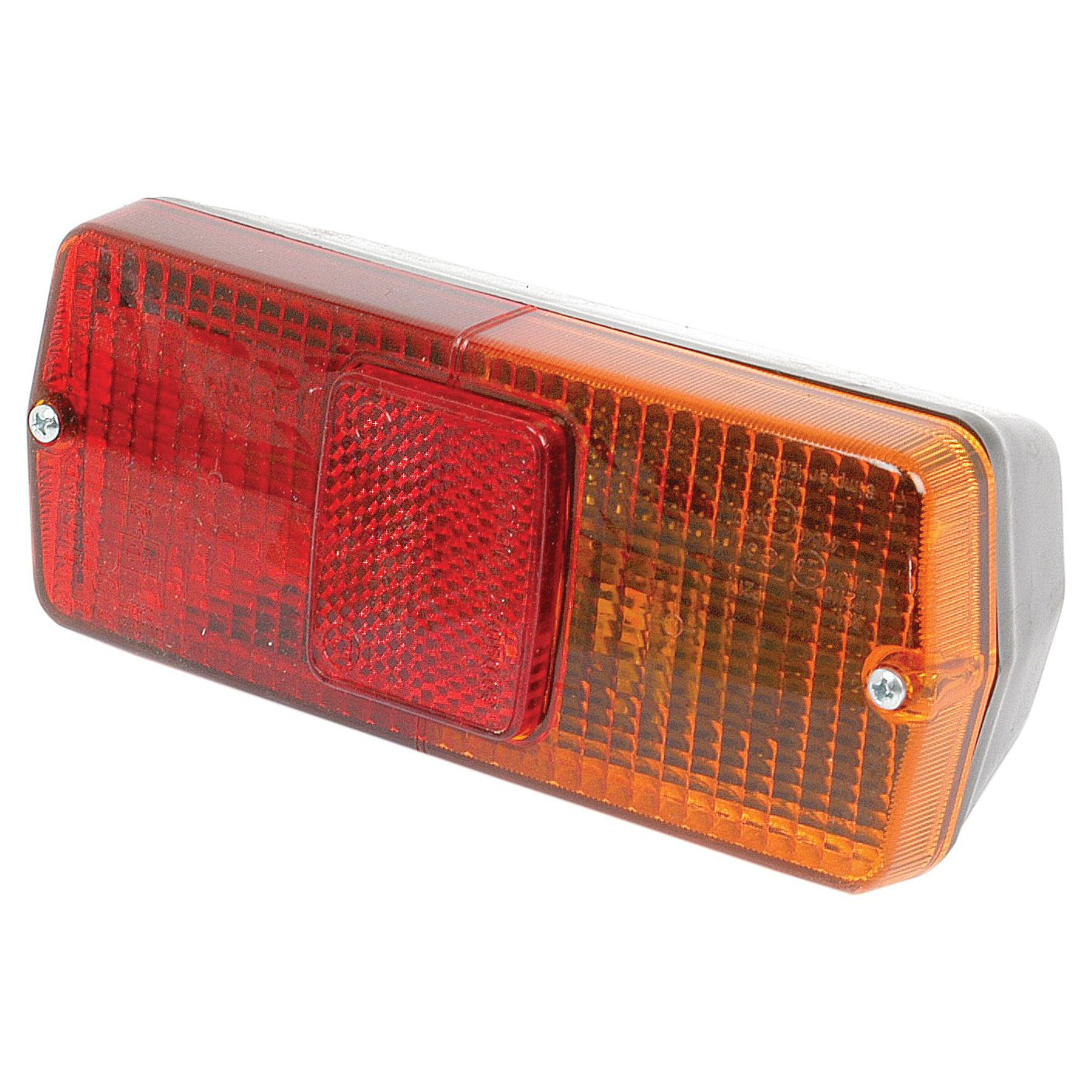 Sparex Rear Combination Light (halogen), with brake, tail, and indicator functions for both right-hand and left-hand sides, secured by two screws and viewed from an angled perspective, featuring a 12V replacement bulb - S.71036.