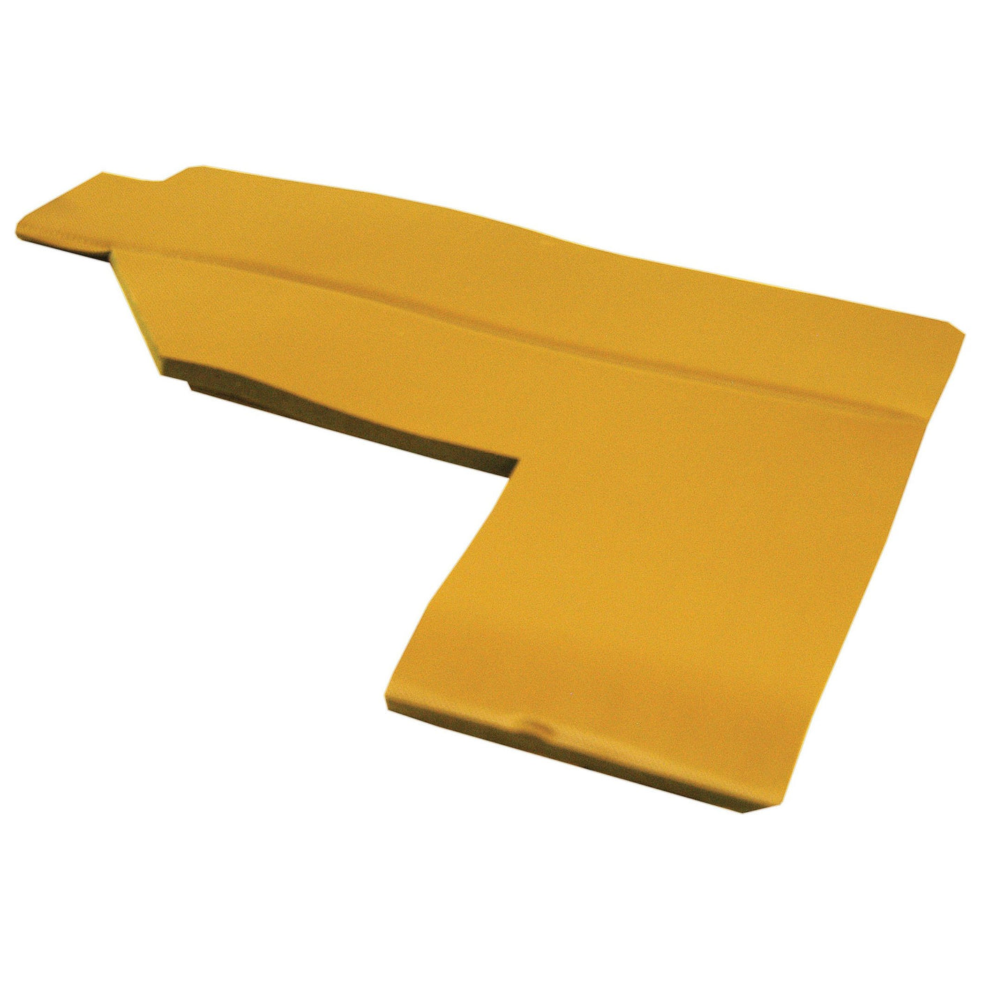 A Sparex Side Trim Panel LH (Part No. S.71398) with a yellow foam padding piece that features a distinctive cutout shape, perfect for a John Deere side trim panel.