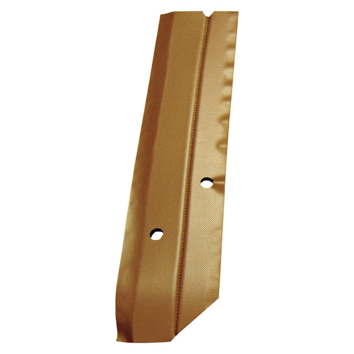 The Sparex Front Rear Panel Trim LH (Sparex Part No. S.71404) is a brown, rectangular metal bracket featuring two circular holes for screws or bolts, designed specifically for use with John Deere equipment.