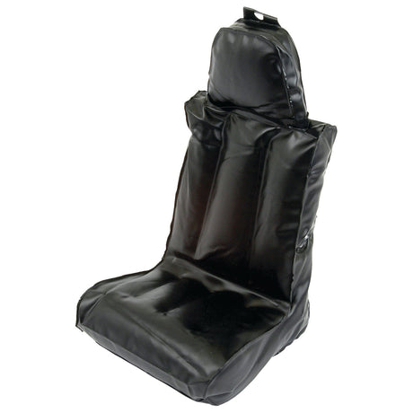 The Mini Inflatable Seat (Sparex Part No.S.71892) by Sparex is a black, waterproof seat with a backrest, designed for portable or temporary use and easy to install, pictured against a plain white background.