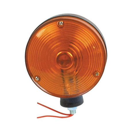 A close-up image of the Sparex Indicator Light (Halogen), RH & LH, 12V - S.71976, featuring an amber lens with a ribbed design and exposed wiring at the bottom.