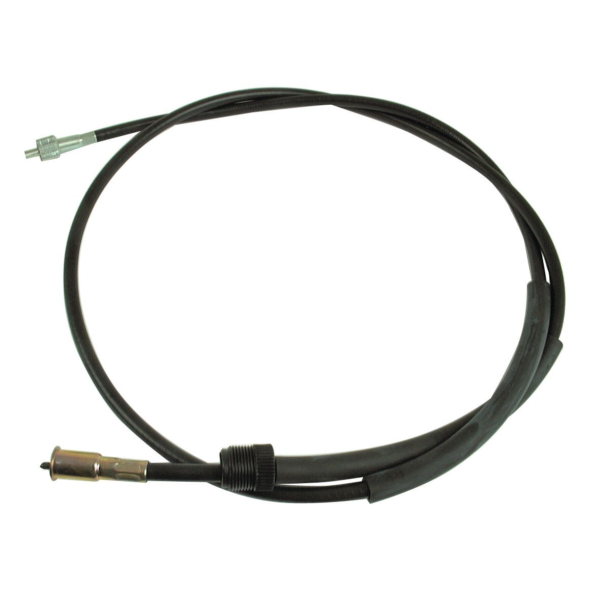 A Sparex Drive Cable (Part No. S.71982) with an outer cable length of 58 1/2 inches, featuring black plastic casing and metal connectors on both ends, coiled in a loop.