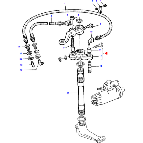 Massey Ferguson - Steering Arm - 898355M91 - Farming Parts