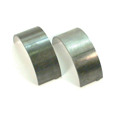 Two metallic, curved Conrod Bearing Std. Pair | Sparex Part No.S.72107 placed side by side on a white background.