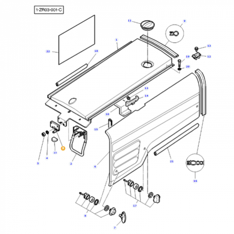 Massey Ferguson - Bonnet Latch - 72161441 - Farming Parts