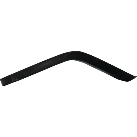 A black Y type flail with a bent design, resembling the sleek angles of an Agrimaster CTX50150, resting against a white background.