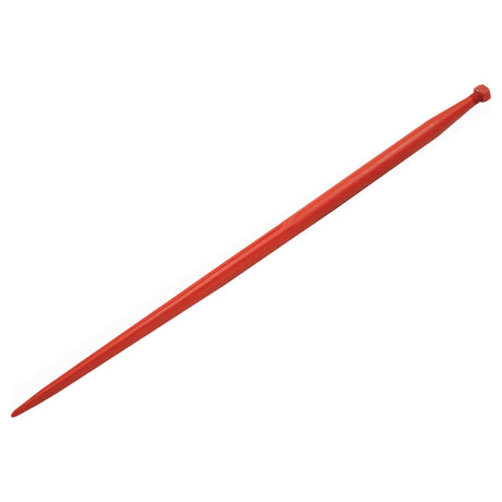 A single Loader Tine - Straight 1100mm in red, featuring a maximum torque with an M22 x 1.50 (Star) thread size, isolated on a white background.