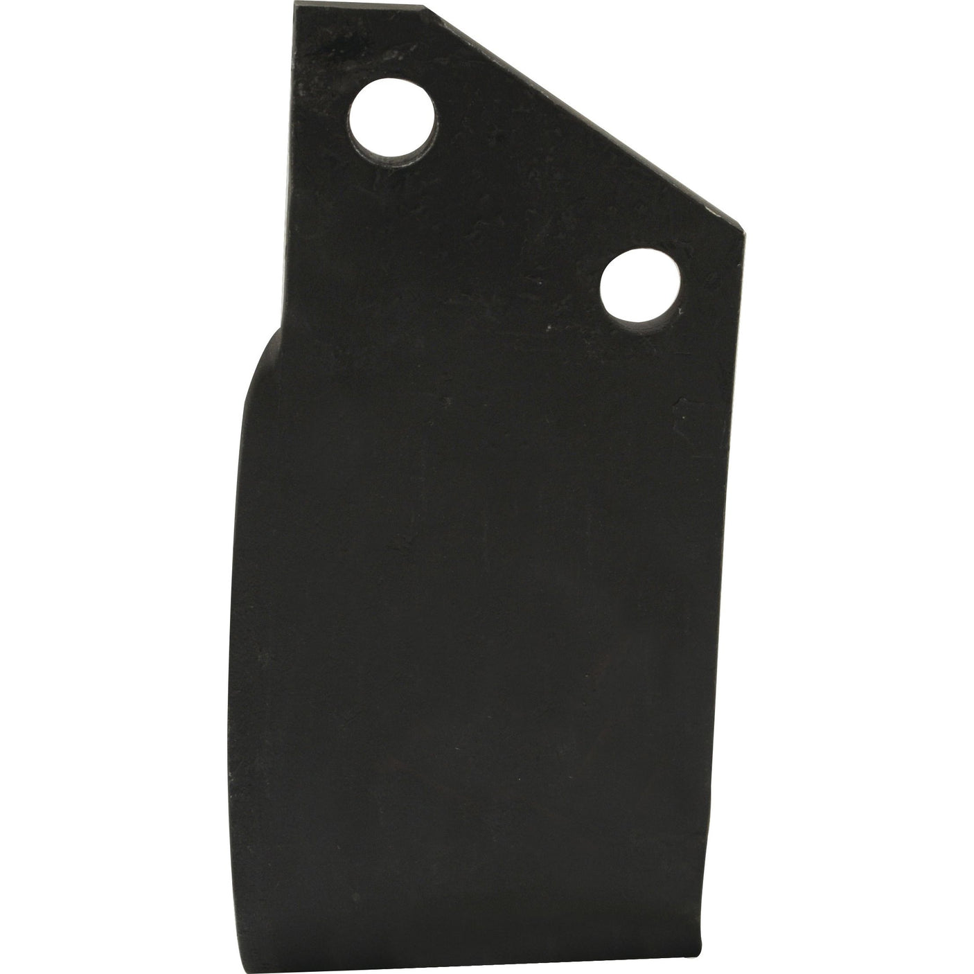 The Sparex Rotavator Blade Square LH 80x8mm, featuring a black metal construction with two circular holes (14.5mm in diameter and spaced 46mm apart), is designed for attachment purposes and is often used in Sovema equipment or as a replacement for Sparex Part No.S.72431 (900-111-018).