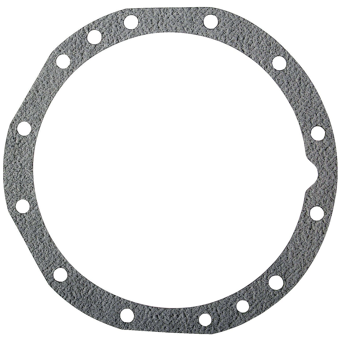 A textured, circular gasket with multiple bolt holes distributed evenly around its perimeter, designed specifically for John Deere rear axle housing applications. Known as the Rear Axle Housing Gasket (Sparex Part No. S.72509), this quality part comes from the trusted Sparex brand.