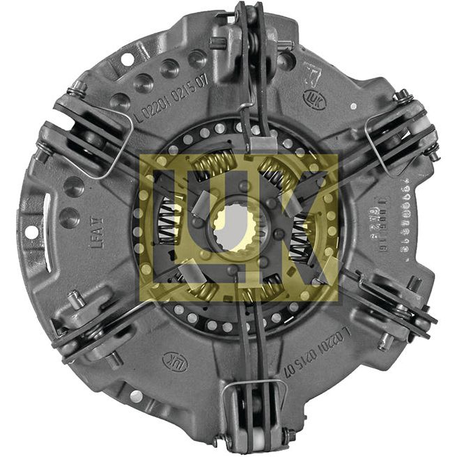 Image of a vehicle clutch pressure plate. The component is gray and metallic with a central hub and several springs and bolts. The brand "Sparex" is visible, featuring an Organic Captive Disc for enhanced performance. Product Name: Clutch Cover Assembly - S.72707.