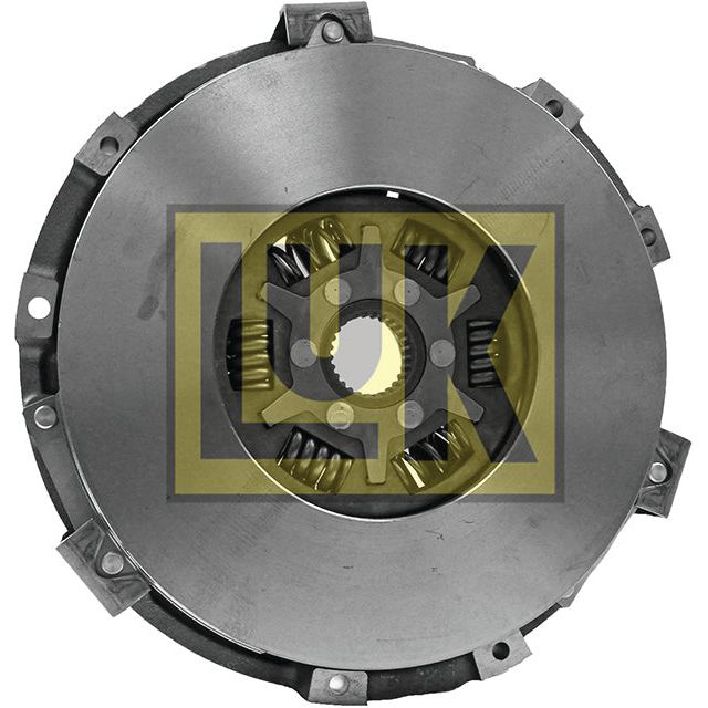 Introducing the Clutch Cover Assembly - S.72814 by Sparex, a metallic automotive clutch plate with multiple springs and friction material, featuring a cast iron housing and proudly branded with the "Sparex" logo.