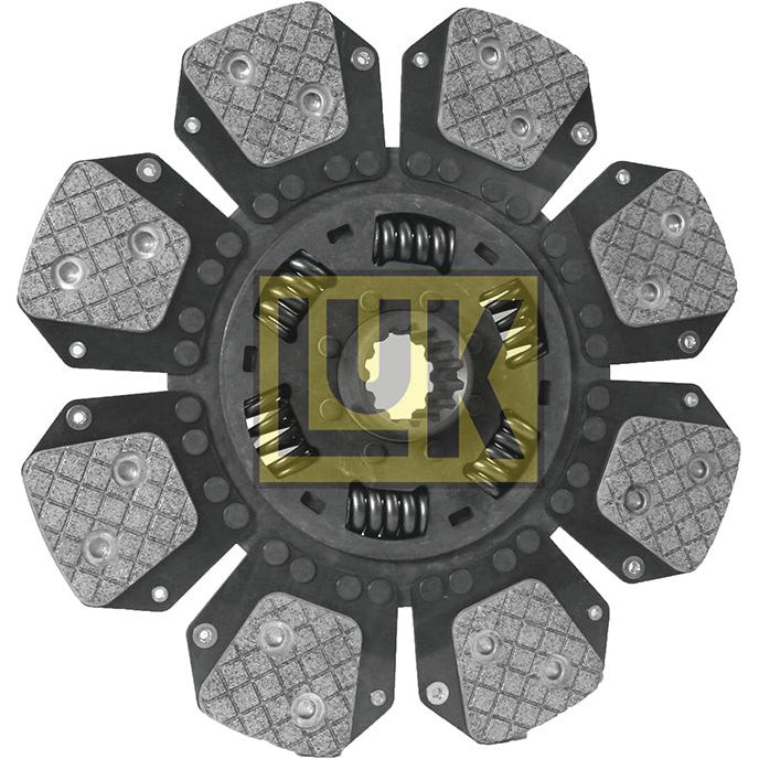 This image showcases a Clutch Plate (S.72891) with multiple friction pads and a torsion sprung mechanism. The word "Sparex" is displayed in the center, and it boasts a disc size of 310mm with durable cerametallic lining for enhanced performance.