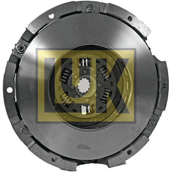 A close-up view of a Clutch Cover Assembly, model S.72961, featuring a cerametallic captive disc with springs, surrounded by a black outer housing. The "Sparex" brand logo is prominently displayed in yellow over the center, reminiscent of high-quality components seen in Landini Tractors.