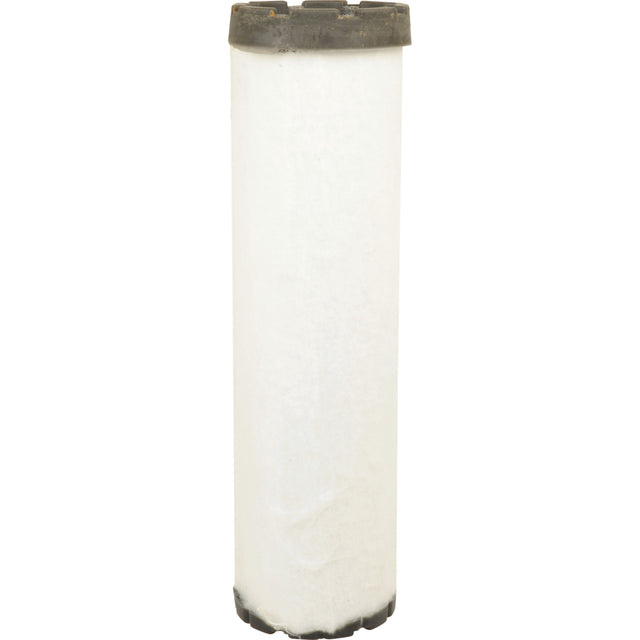 A cylindrical water filter cartridge with white sides and black end caps is shown against a plain white background, resembling the robust design of a Sparex Air Filter - Inner - AF25618 (Sparex Part No. S.73053).