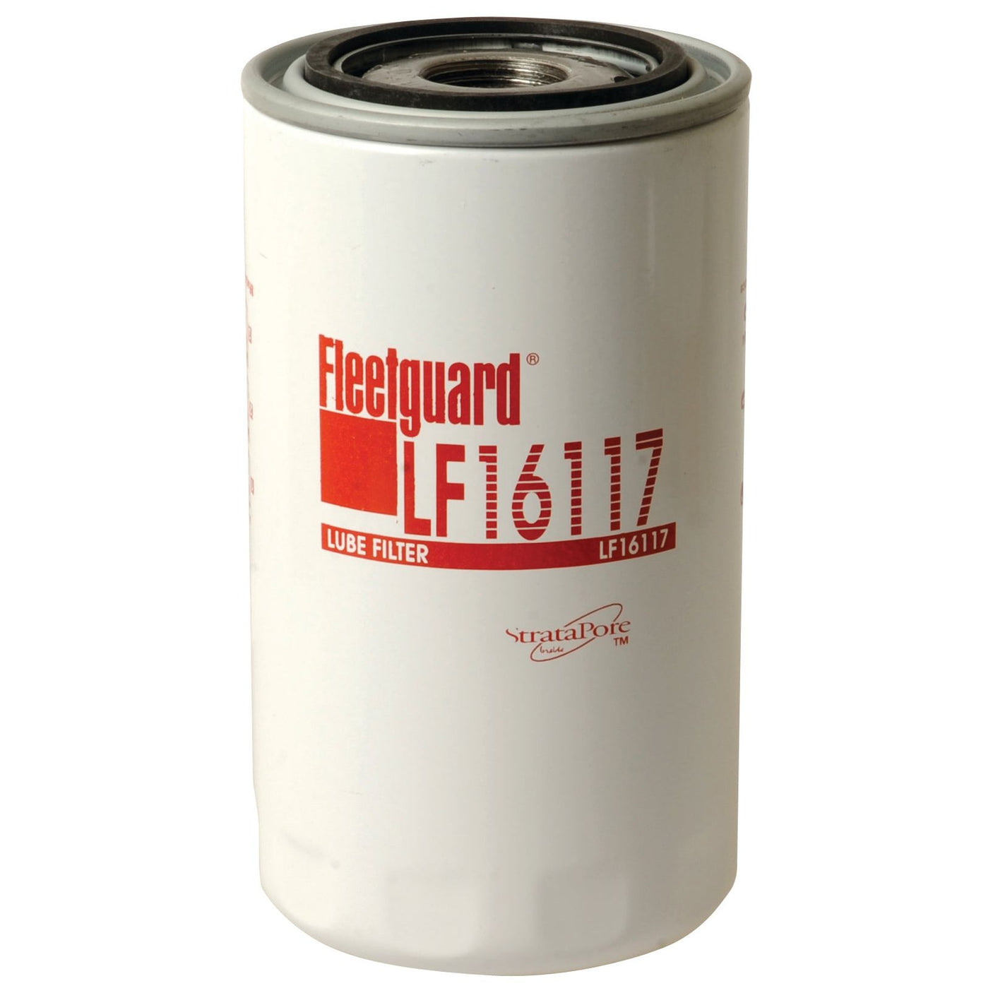 A white cylindrical Sparex oil filter labeled "LF16117," identified as Oil Filter - Spin On, Sparex Part No. S.73138.