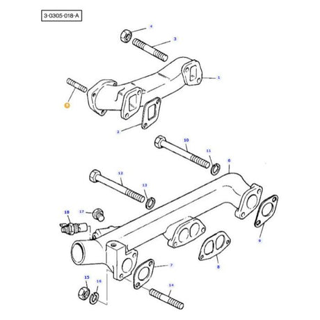 Massey Ferguson - Stud Bolt - 731656M1 - Farming Parts