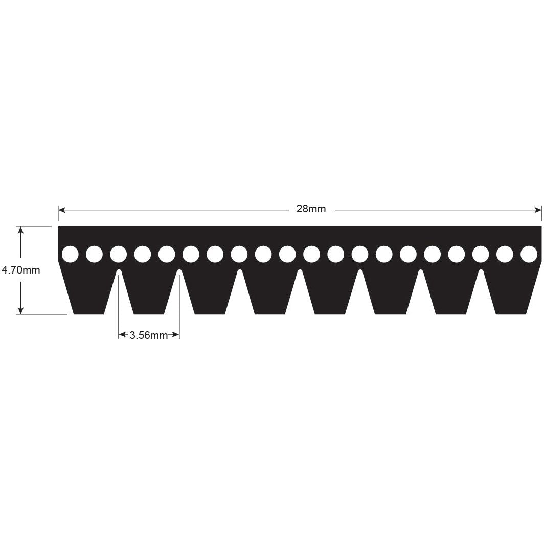 Poly V / Multi-Rib Belt - PK Section - Belt No. 8PK1635
 - S.73416 - Farming Parts