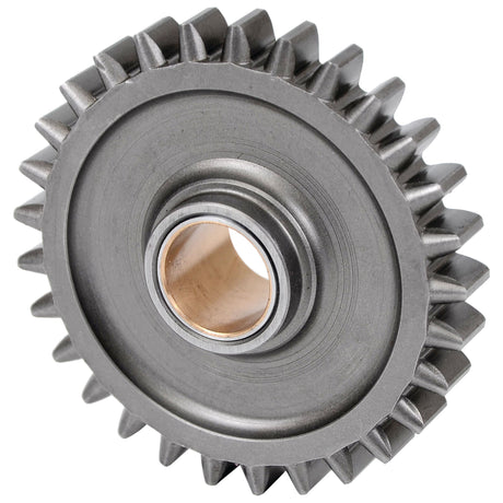 A metal gear with 29 teeth, evenly spaced, and a central hole for mounting or rotation is available as the Reverse Gear by Sparex, part number S.73577.