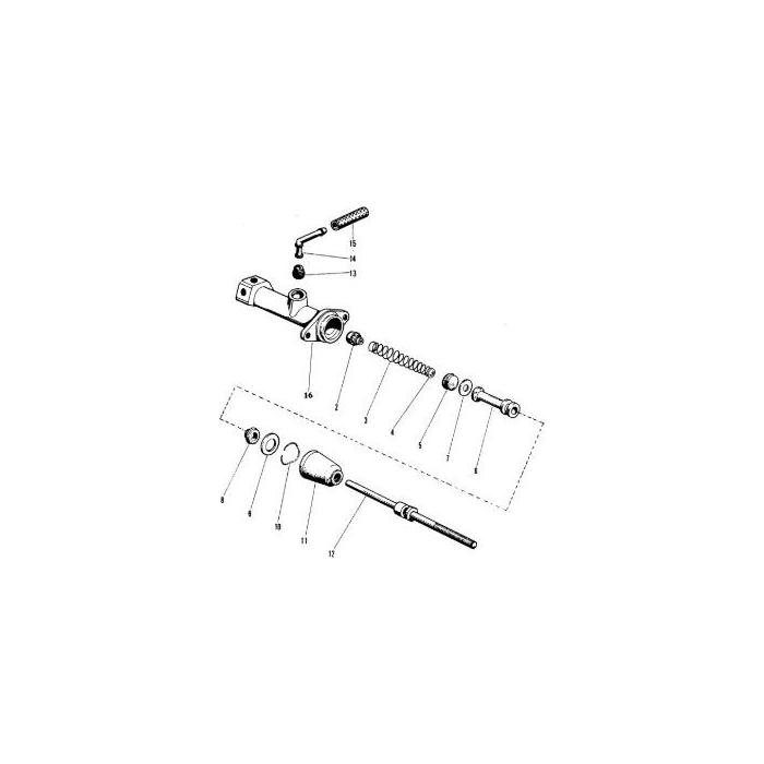 Massey Ferguson - Brake Master Cylinder - 418644M1 - Farming Parts