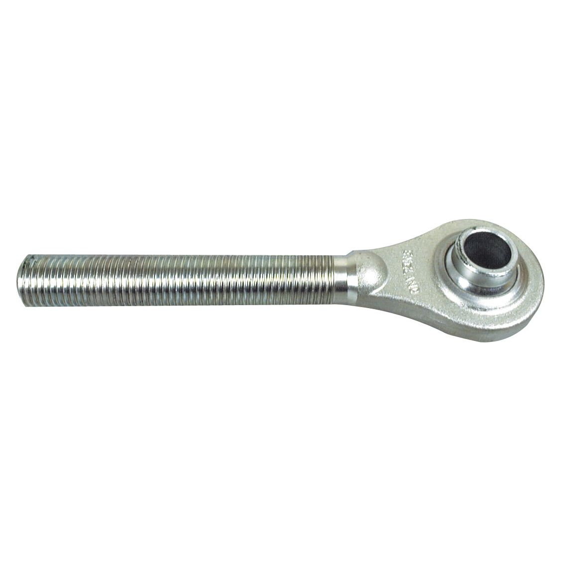 The Sparex Top Link Ball End - M32x3 Metric, Cat.2 (Sparex Part No. S.74480) is a robust metal rod end bearing featuring a threaded shaft and an integral circular hole at one end for secure connections.