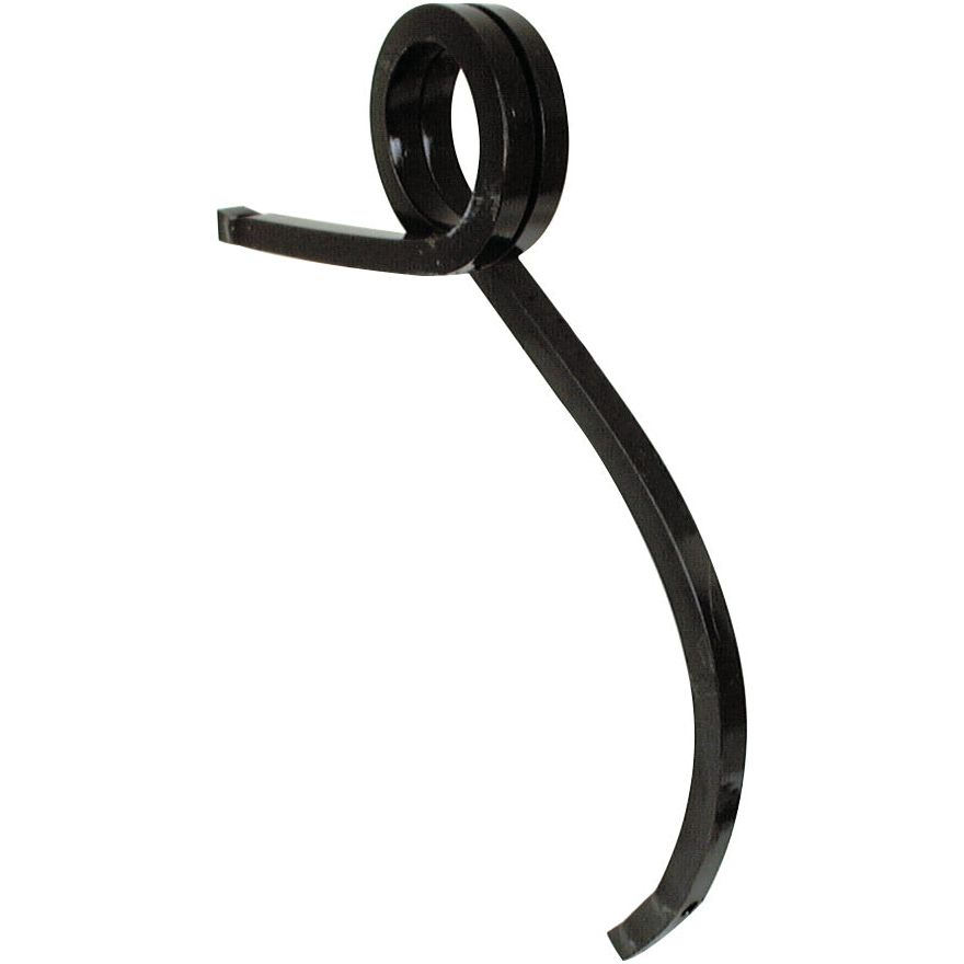 The Sparex Pigtail tine - 30x30x490 RH (Low Clearance) with two arms and a coiled center, ideal for low clearance applications, displayed against a white background.