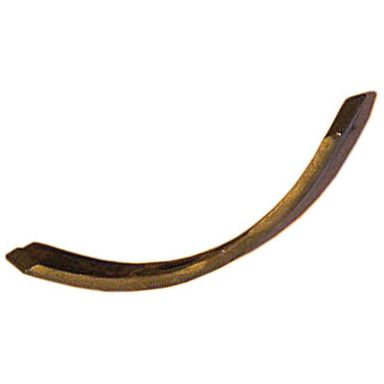 A Reversible point by Sparex, measuring 400x55x15mm with hole centres of 45/75mm (Sparex Part No. S.74823), is a heavy-duty, curved, elongated bronze object with pointed ends that resembles an ancient agricultural or woodworking tool.