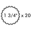 Sparex PTO Yoke - Quick Release featuring a 1 3/4''-20 spline and U/J size of 35 x 94mm, designed to fit Weasler Italian PTO Series for superior performance. Sparex Part No. S.7530.