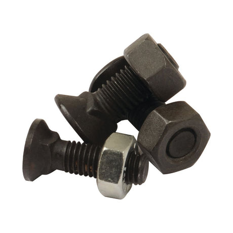 Three Sparex hex bolts stacked on each other against a plain background, resembling a compact Bolt Kit, Replacement for Overum model S.76171.