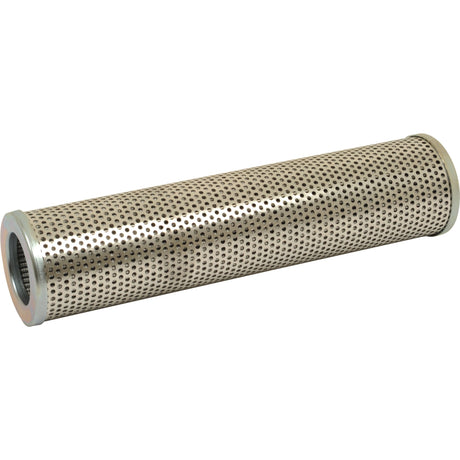 A cylindrical, metal, perforated hydraulic filter with a mesh surface from Sparex, known as the Hydraulic Filter - Element - HF7992 | Sparex Part No. S.76387, likely used in industrial or mechanical applications.