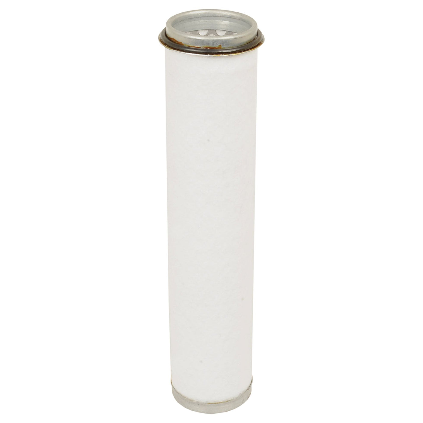 A cylindrical, white felt Sparex air filter with metal caps on both ends, suitable for Ford/New Holland vehicles, is shown against a plain white background. The product name is "Air Filter - Inner - AF1687," and it has the Sparex Part No.S.76547.