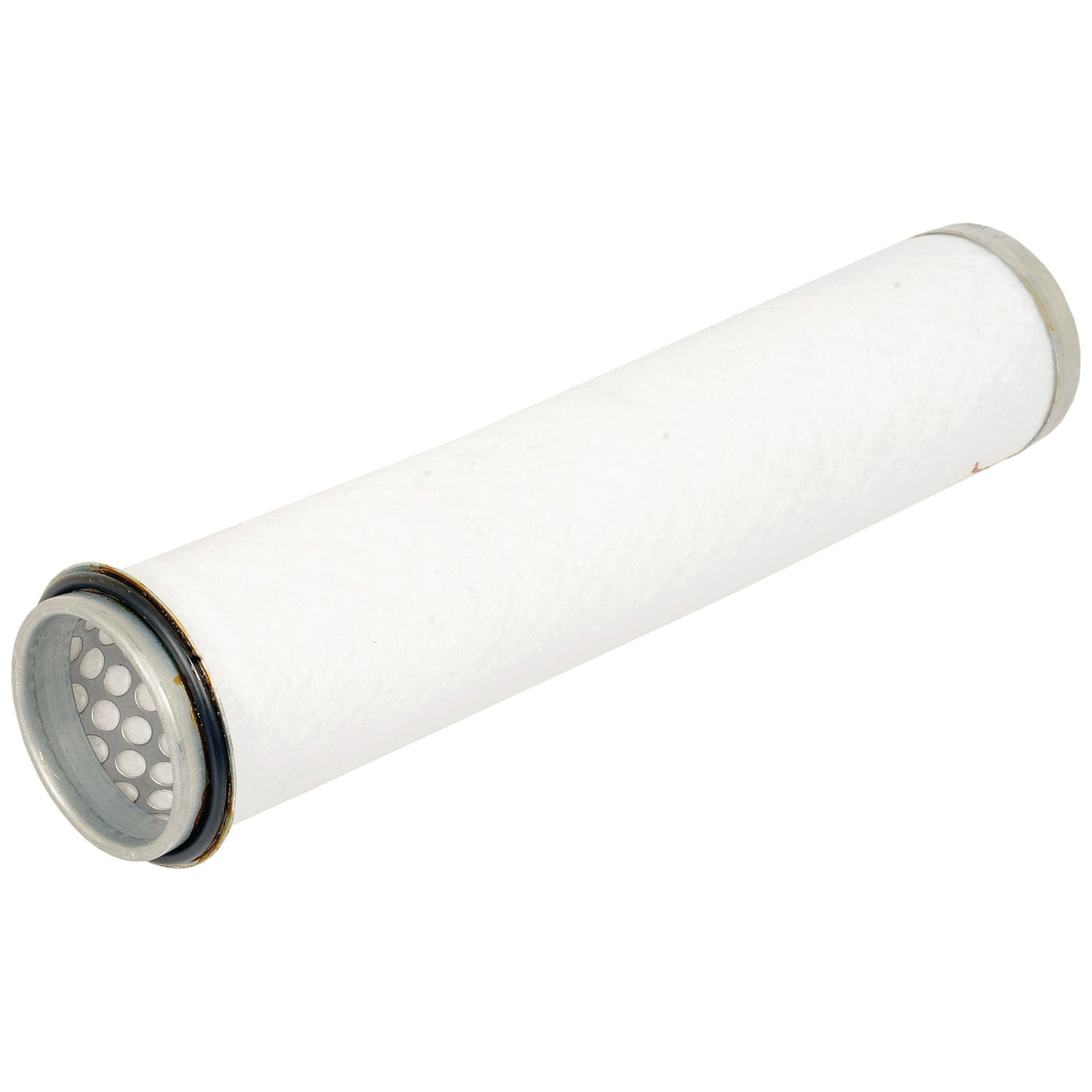 A Sparex Air Filter - Inner (AF1687), also known as Sparex S.76547, featuring a white cylindrical exterior and metal mesh at one end.