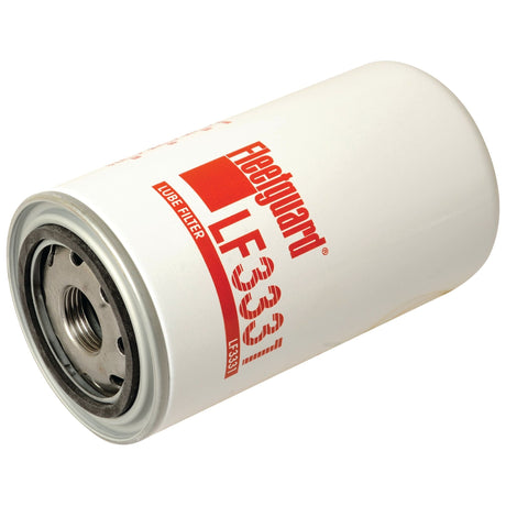 A cylindrical white oil filter with "Sparex S.76637" and "Oil Filter - Spin On - LF3331" written on the side in red text, perfect for your Case IH Harvester.