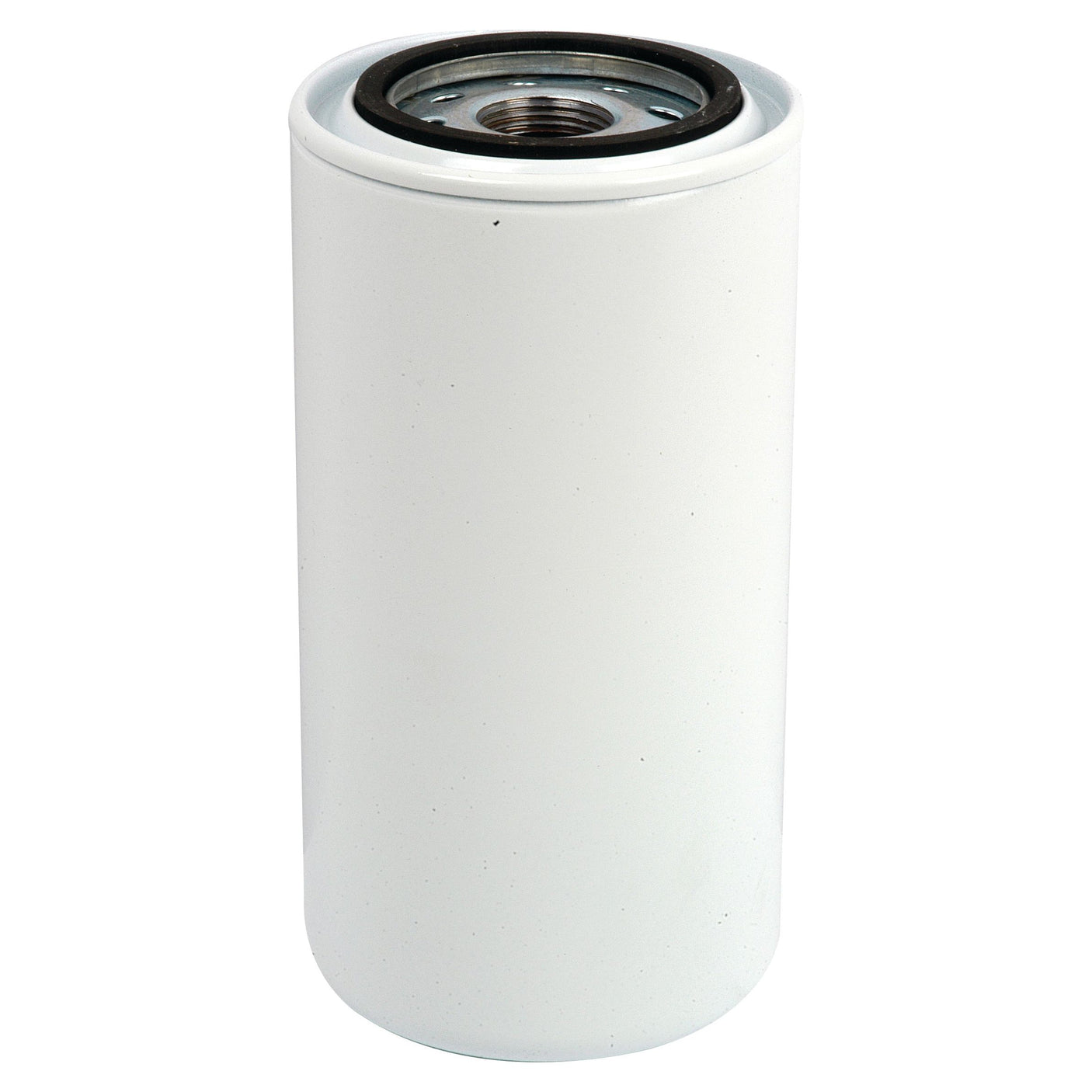 The Hydraulic Filter - Spin On (Sparex Part No. S.76651) is a plain, cylindrical white hydraulic filter from Sparex, featuring a metal top and a rubber seal visible at the opening, with a thread size of 3/4'' - 14 BSP.