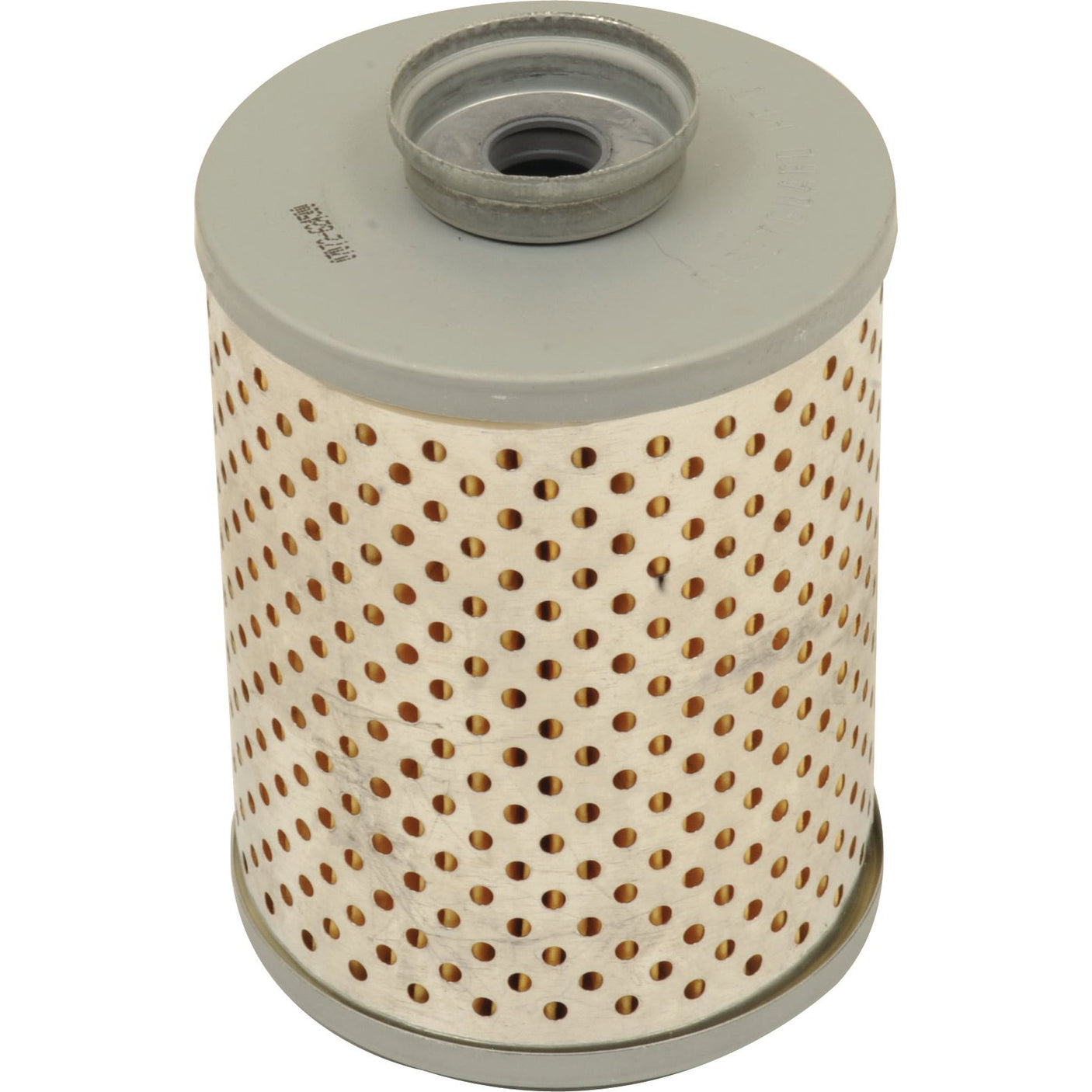 Hydraulic Filter - Element - HF6161 with a perforated outer layer and a central metal opening on the top, compatible with Deutz-Fahr and Mercedes Benz MB-TRAC. Available as Sparex Part No.S.76710 from Sparex.