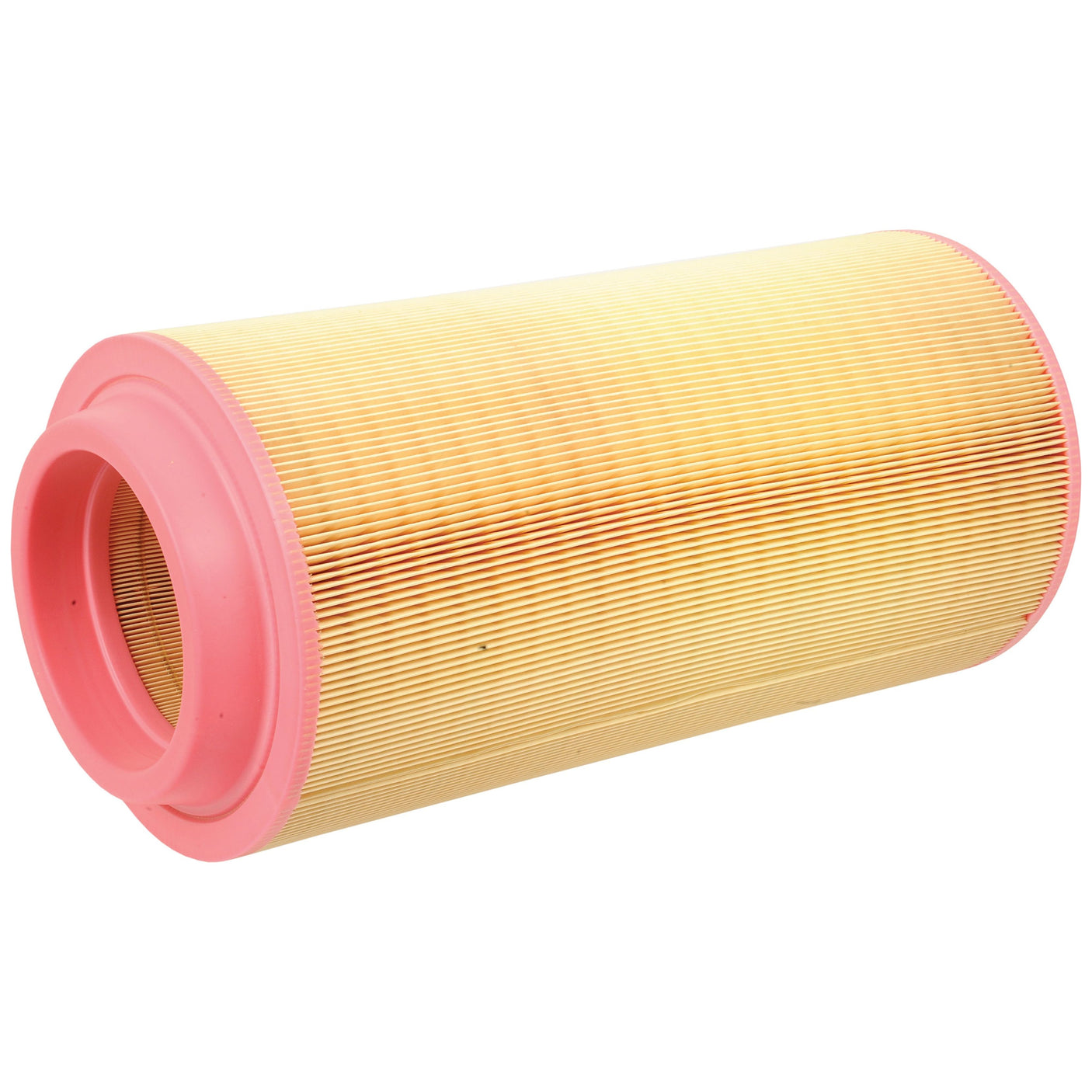 A cylindrical, pleated Sparex air filter with pink end caps, product name "Air Filter - Outer - AF26395" and Sparex Part No. S.76825.