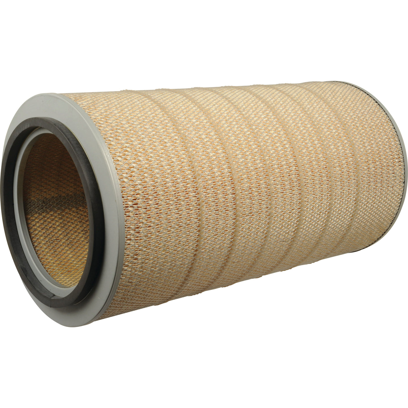 The Sparex Air Filter - Outer - AF25062 (Sparex Part No. S.76860) is a cylindrical air filter featuring a woven mesh surface and rubber rings on both ends.