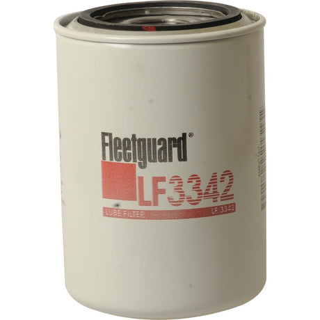 Image of a white Sparex Oil Filter - Spin On - LF3342 (Sparex Part No. S.76894). The model number and brand logo are printed on the side in black and red text, alongside the thread size 11/8 - 16 UN-2B specification.