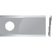 Mower Blade - Twisted blade, top edge sharp -  107 x 45x4mm - Hole⌀18.25mm  - LH -  Replacement for Kuhn, Fort, John Deere, New Holland
 - S.77066 - Farming Parts