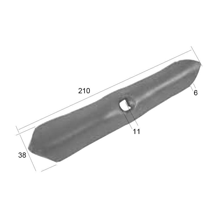 Reversible point 210x40x6mm
 - S.77130 - Farming Parts