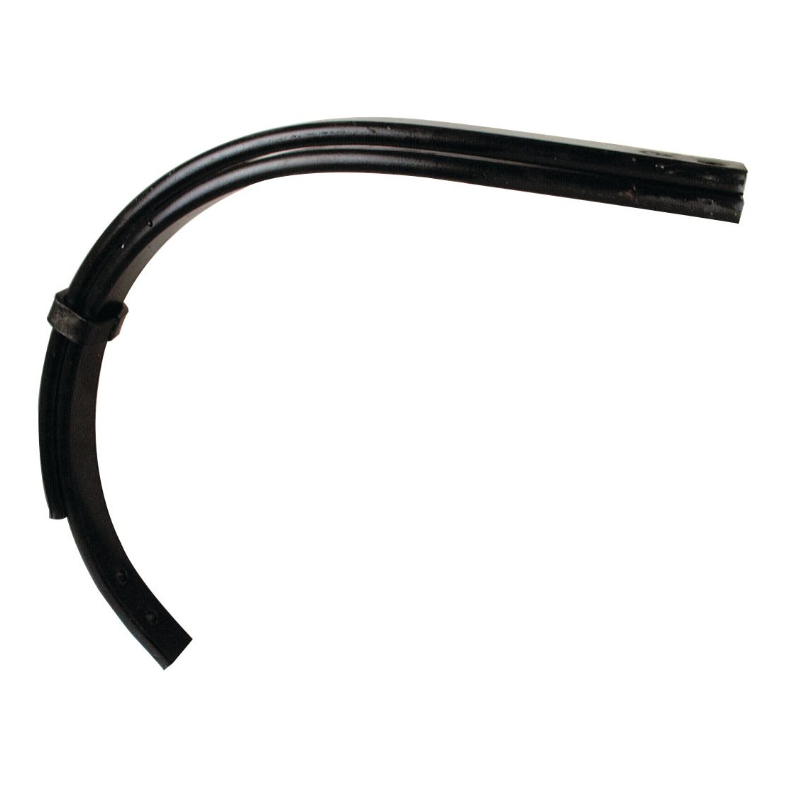 A Sparex black rubber windshield wiper blade, slightly curved, displayed against a white background, suitable for Universal Tractors and other heavy-duty machinery.